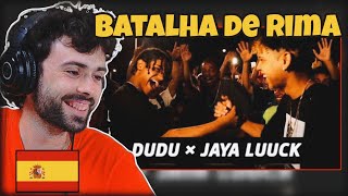 GRINGOS REAGEM A BATALHA DE RIMAS | DUDU X JAYA LUUCK - BATALHA DO ATLÂNTICA