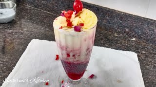 Falooda Recipe | Homemade Falooda Sev | Summer Desserts Recipe By Suvarna's Kitchen