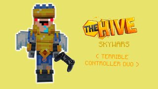 Hive Skywars TERRIBLE controller duo (funny gameplay moments)