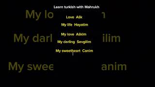 Love phrases in Turkish  #turkish #turkishgrammar #turkishlessons #learnturkish