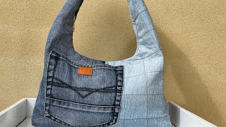 How to sew a latest model bag with 3 pcs fabrics