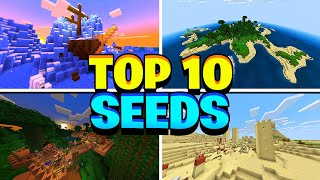 TOP 10 EPIC SEEDS for Minecraft PE! BEST NEW MCPE 1.12.0 SEEDS! (Pocket Edition)