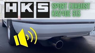 HKS Sport Catback Exhaust | 1993 Nissan 240SX S13 KA24DE