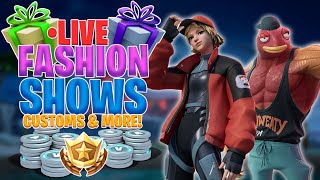 🔴 Fortnite Prized Customs LIVE! | FASHION SHOWS | BEST ON YT!! | ALL FUN, NO GRIEF VIEWER GAMES!