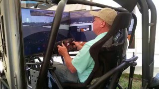 Al Unser Jr showcases the SimCraft APEX3 around Indianapolis