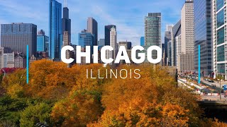 Chicago Fall Colors | 4K drone footage