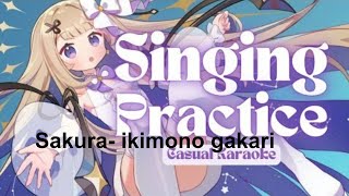 shiina mid week singing for a boost: Sakura- ikimono gakari