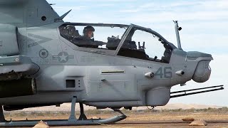 AH-1Z VIPER & UH-1Y VENOM Attack Helicopters Rearmed & Refueled Chocolate Mountain Gunnery Range, CA