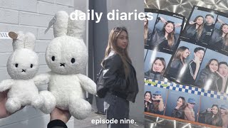 ⊹₊ ⋆DAILY DIARIES 💭📓🐇 cafe, photobooth, vintage market, hanging with friends, kpop festivities