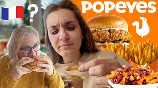 My FRENCH FAMILY Tries POPEYES For The First Time