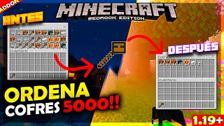 ORDENA TU COFRE con 1 SOLO Toque 📦 | Sorting Wand Minecraft Bedrock 1.19+