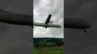 Lübeck Air ATR 72-500 landing at Bern Airport