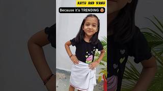 Kids Loving This TREND❤ Rate Vanu's Dance🤩🥰 #aayuandvanu #shorts #youtubeshorts #trending  #viral