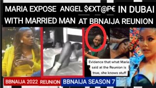 MARIA EXPOSED ANGEL $€X T@P€ WITH MARRIED MAN IN DUBAI AT BBNAIJA REUNION 2022, BBNAIJA 2022 REUNION