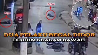 BEGAL APES !! dua pelaku begal didor dikirim kealam bawah !! rekaman cctv 2023