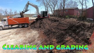 Clearing And Grading A Hillside To A Gradual Slope