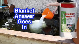 Blanket Answer goes In I Modified spillway I Garden cement project I Koi Pond.