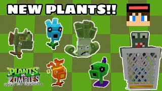 MCBE PvZ Addon/Map New Plants and Zombies Sneak Peak