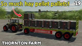 How Much Will We Make From ALL These Pallets? - Thornton Farm Ep 29 - Farming Simulator 22