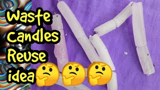 Waste candles Reuse idea.// how to make candle Craft