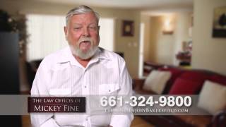 Donald's Testimonial for California Car Accident Lawyer Mickey Fine