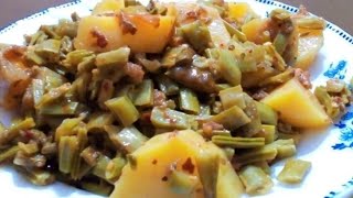 Aloo phali ki Sabzi l   Potato Green Beans Curry in Urdu & Hindi ll@Dhamaka4888