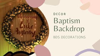 Baptism round backdrop | Bds decorations | Njarackal | Vypin