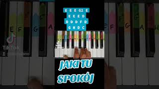 Jak zagrać Jaki tu spokój, piano tutorial , darmowe nuty #pianolessons #pianototurial