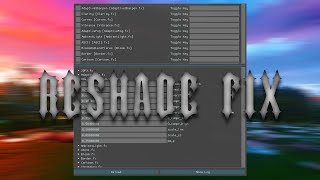 RESHADE FIX 2023 | NOWY BLAD | FIX BY AKO