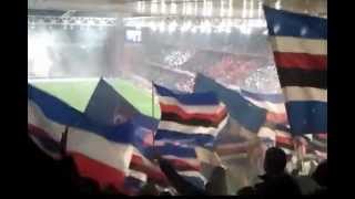 DERBY SAMP-GENOA 3-1 PREPARTITA IN GRADINATA SUD 18-11-2012