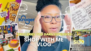 3rd Grocery Shopping Vlog | $130 Budget |  Using coupons and My app to save | LOW BUDGET | KROGERS