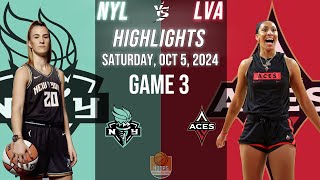 New York Liberty vs Las Vegas Aces Half 1 HIGHLIGHTS | PLAY OFF Oct 4, 2024 Women’s Basketball