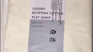 Mark & Spencer luxury 5 star hotel white bedsheet unboxing