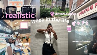 9-5 work week in the life in central london *realistic* vlog | romanticising office life in london🎀