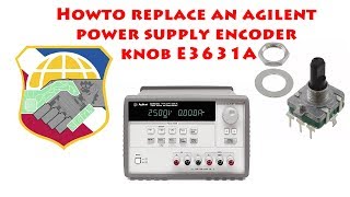 Howto replace an agilent power supply encoder knob E3631A - repair failure