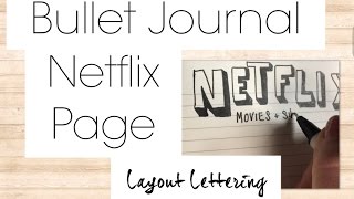 Speed Doodling: NETFLIX Header for Bullet Journal | The Green Notebook