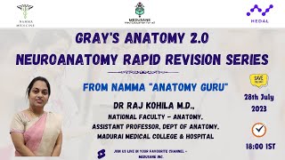 Neuroanatomy | Gray's Anatomy 2.O - Rapid Revision Series | Dr Raj Kohila M.D., | MEDUSANE