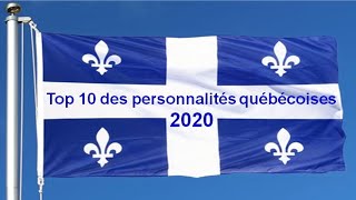 Top 10 des personnalités québécoises 2020