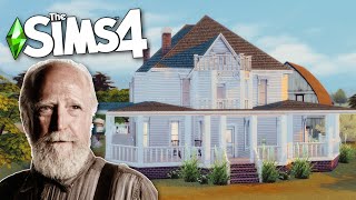 The Sims 4: The Walking Dead Hershels Farm | Stop Motion Build | Zombie Apocalypse Mod! 🧟‍♂️