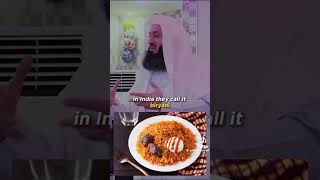 Mufti Menk talks about jollof rice 😂