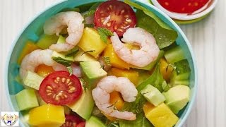 Prawn and mango salad