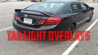 2015 Civic Si Taillight Overlays