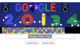 Happy New Year 2014 - Google Doodle