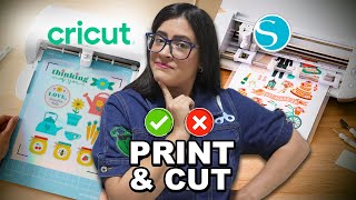 Cricut o Silhouette ¿Cual es mejor? para imprimir y cortar Stickers