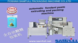 500g,1000g fondant paste automatic extruding and packing machine