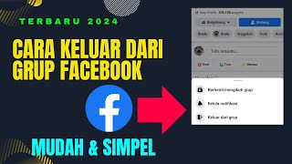 Cara Keluar Dari Grup Facebook | Tutorial Cara Keluar Dari Grup Facebook Terbaru 2024