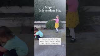 3 steps for independent play / Montessori at home & respectful parenting