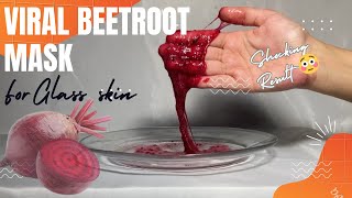 Viral Beetroot korean Face Mask for Glass skin | Gives Glowy and Whitening Skin | Amazing Results😍