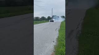 91 Ford Mustang burnout.