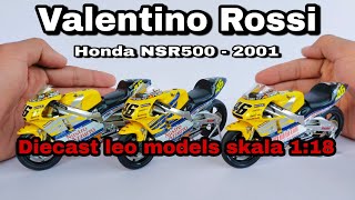 Diecast Custom Honda NSR500 ▪ Valentino Rossi ▪ World Champion, spesial le mans skala 1:18